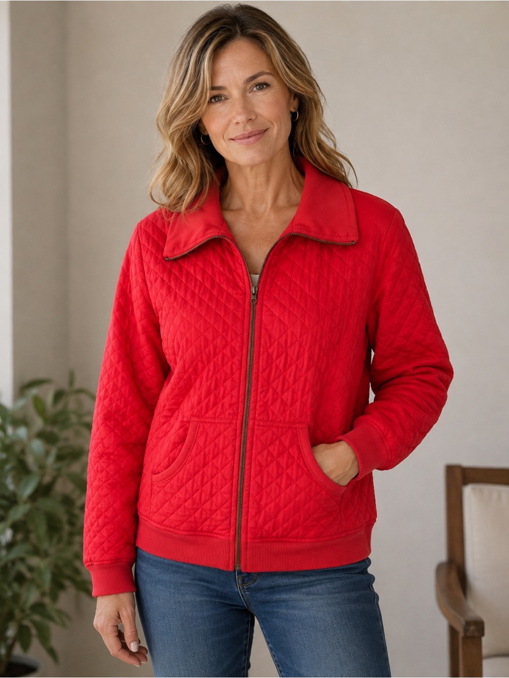 Vintage Oleg Cassini quilted jacket